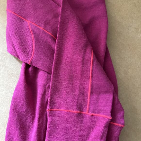 Smartwool Merino Base Layer Top Womens XS Pink Long Sleeve Crewneck - Picture 11 of 12